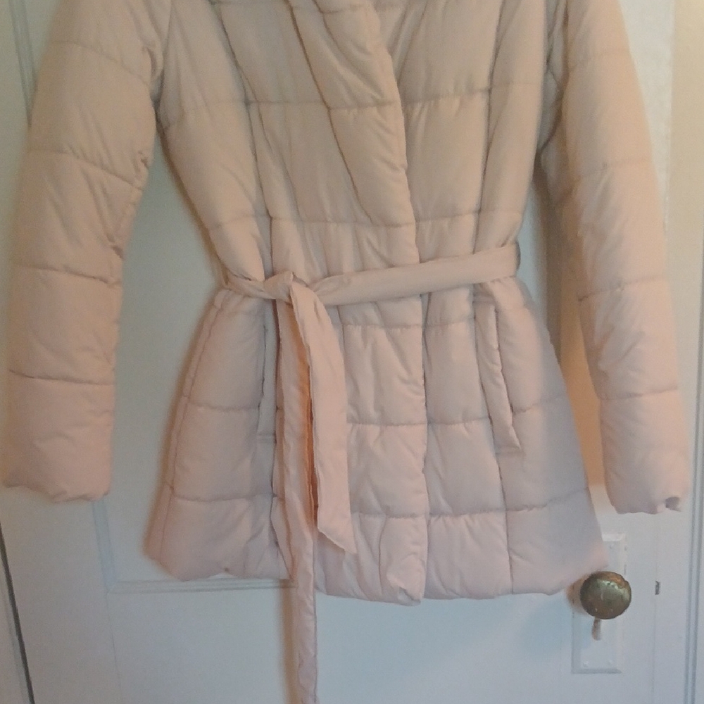 Mossimo Supply Co. Women's Cream Puffer Coat - Picture 2 of 10